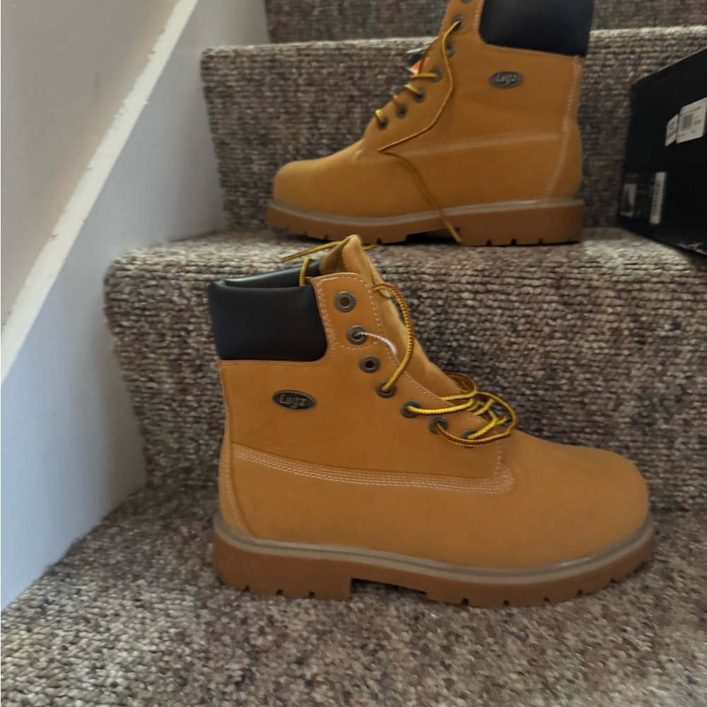 Lugz Tan Work Boots